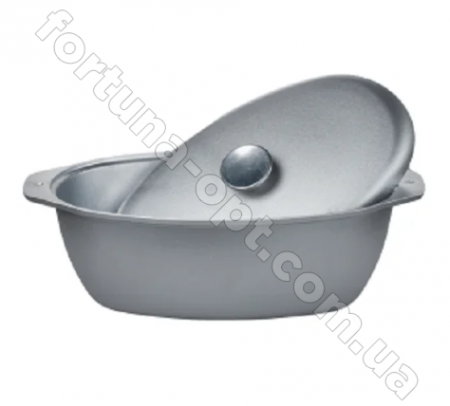 Гусятница алюминиевая с дужкой Талко D 2004 - 4 л ✅ картинка - Интернет-магазин ✅ Fortuna-opt.com.ua. ✅ Гусятница алюминиевая с дужкой Талко D 2004 - 4 л ✅ базовая цена 242.73 грн. ✔ Опт ✔ Скидки ✔ Заходите! - Интернет-магазин ✅ Фортуна-опт ✅