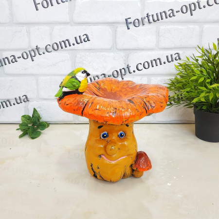  Гриб лисичка с птичкой гипс 1305 ✅ базовая цена 138.53 грн. ✔ Опт ✔ Скидки ✔ Заходите! - Интернет-магазин ✅ Фортуна-опт ✅