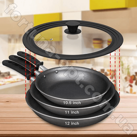 Крышка с силиконовым ободком многоразмерная A-Plus 1918 16/18/20 см ✅ базовая цена $3.56 ✔ Опт ✔ Скидки ✔ Заходите! - Интернет-магазин ✅ Фортуна-опт ✅