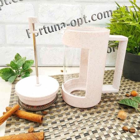 Заварник пресс 600 мл эко пластик+ боросиликатное стекло 9150  ✅ базовая цена 327.08 грн. ✔ Опт ✔ Скидки ✔ Заходите! - Интернет-магазин ✅ Фортуна-опт ✅