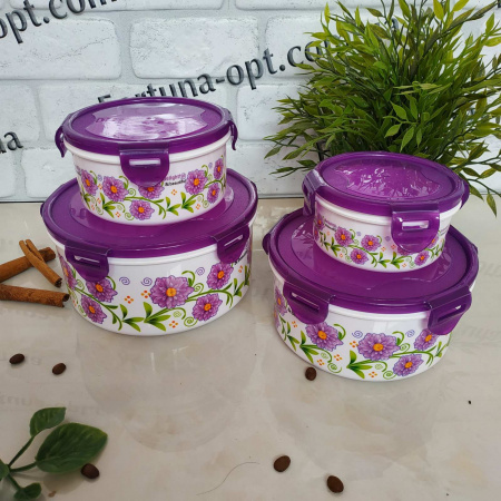 Набор ёмкостей для пищи Frico FRU - 822 - 4 шт ✅ базовая цена $4.56 ✔ Опт ✔ Скидки ✔ Заходите! - Интернет-магазин ✅Фортуна-опт ✅