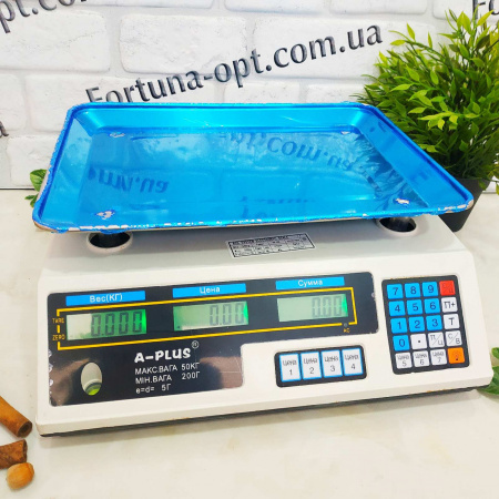 Весы торговые A-Plus - 1660 (50 кг)✅базовая цена$21.79✔Опт✔Скидки✔Заходите! - Интернет-магазин ✅Фортуна-опт ✅