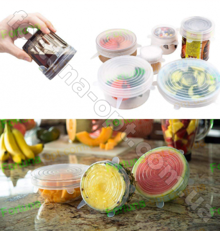 Набор силиконовых крышек A-Plus - 0006 ✅ базовая цена $1.52 ✔ Опт ✔ Скидки ✔ Заходите! - Интернет-магазин ✅ Фортуна-опт ✅