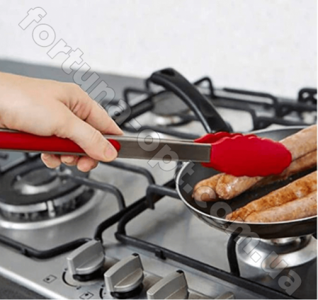 Щипцы кухонные 18 см силиконовые A-Plus - 1829  ✅ базовая цена $1.61 ✔ Опт ✔ Скидки ✔ Заходите! - Интернет-магазин ✅ Фортуна-опт ✅