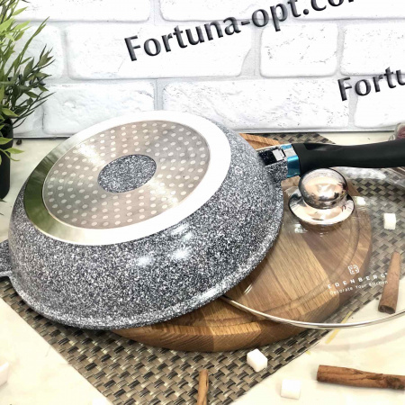 Сковорода глубокая Edenberg EB - 8022 - 3.4 л (28 см) ✅ базовая цена $22.47 ✔ Опт ✔ Скидки ✔ Заходите! - Интернет-магазин ✅ Фортуна-опт ✅