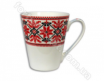 Чашка керамическая вышиванка Elina EL - 3164 300 мл ✅ картинка - Интернет-магазин ✅ Fortuna-opt.com.ua. ✅ Чашка керамическая вышиванка Elina EL - 3164 300 мл ✅ базовая цена 24.40 грн. ✔ Опт ✔ Акции ✔ Заходите! - Интернет-магазин Fortuna-opt.com.ua.