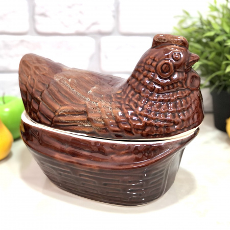 Жаровня керамическая для запекания в духовке и на огне  Курица 2939 ✅ базовая цена 82.90 грн. ✔ Опт ✔ Скидки ✔ Заходите! - Интернет-магазин ✅ Фортуна-опт ✅