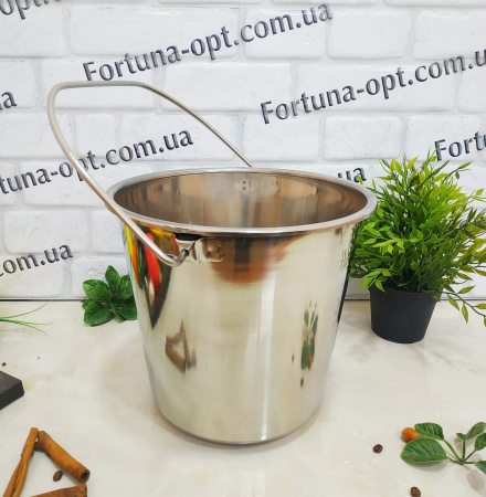 Ведро нержавеющее без крышки A-Plus - 0380 (10 л) ✅ картинка - Интернет-магазин ✅ Fortuna-opt.com.ua. ✅ Ведро нержавеющее без крышки A-Plus - 0380 (10 л) ✅ базовая цена $6.12 ✔ Опт ✔ Скидки ✔ Заходите! - Интернет-магазин ✅ Фортуна-опт ✅