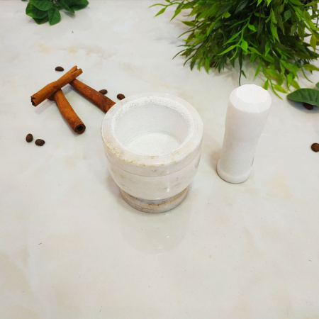 Ступка с пестиком мрамор А-Плюс 0539 ✅ базовая цена $4.48 ✔ Опт ✔ Скидки ✔ Заходите! - Интернет-магазин ✅ Фортуна-опт ✅