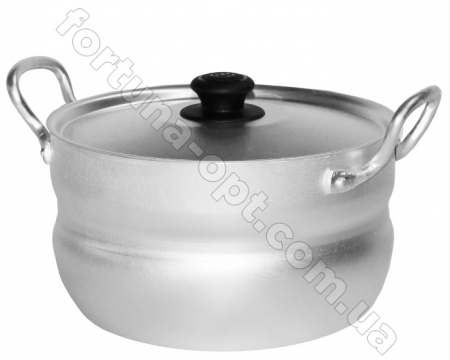 Кастрюля алюминиевая сферической формы 3 л 1030  ✅ базовая цена 310.73 грн. ✔ Опт ✔ Скидки ✔ Заходите! - Интернет-магазин ✅ Фортуна-опт ✅